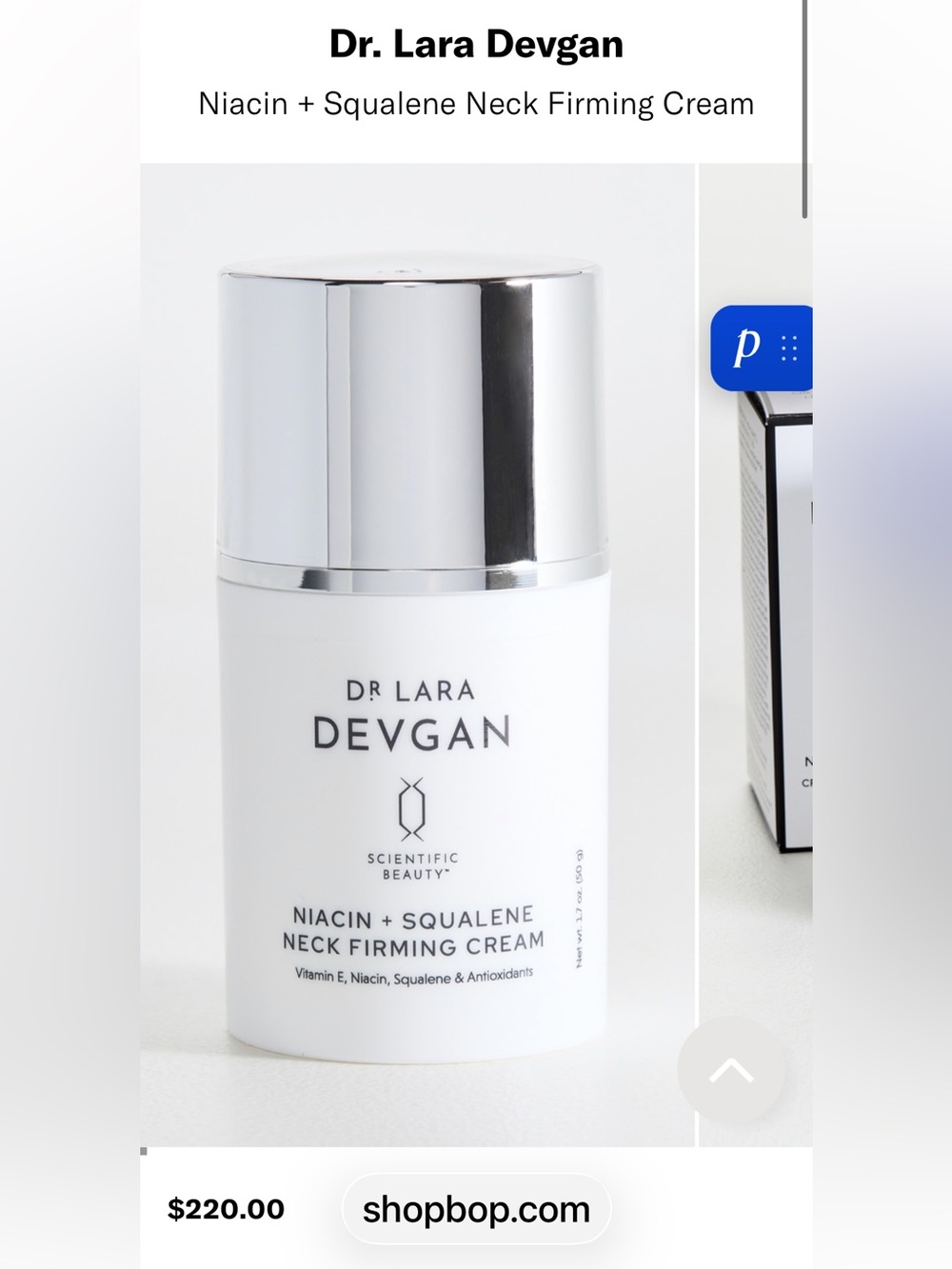 Dr Laura. Devgan Niacin + Squalene Neck Firming Cream 1.7 oz